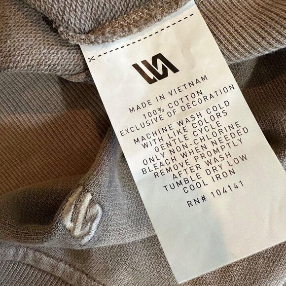 VRST Men Size M Warm Mushroom Brown Washed Terry Half-Zip‎ Pullover Shirt NWT - Picture 7 of 7